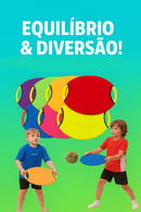 Brinquedo Infantil Círculo Saltitante – Jogo Sensorial e de Equilíbrio Educativo