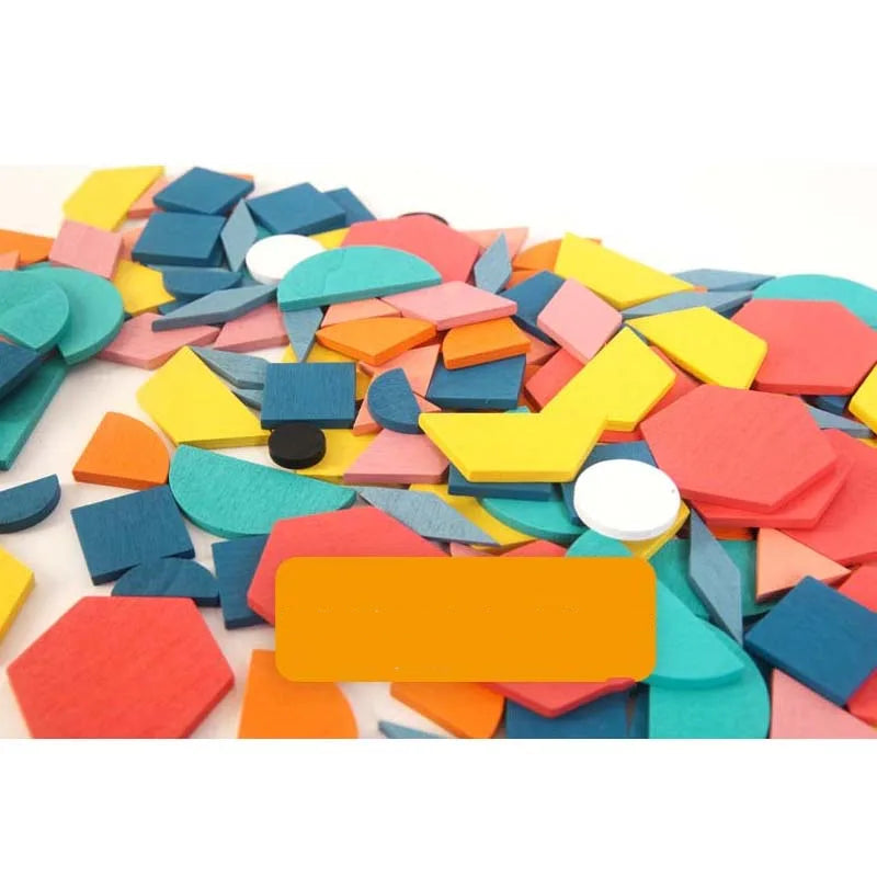 Quebra-cabeça de madeira 3D Montessori