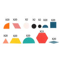 Quebra-cabeça de madeira 3D Montessori