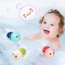 Brinquedo de Banho Infantil a Corda – Baleia, Tartaruga e Peixinho | Relógio Aquático Divertido