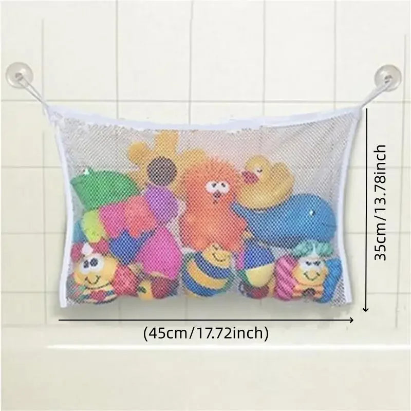 Organizador de Brinquedos de Banho – Bolsa Rede com Sucção Forte