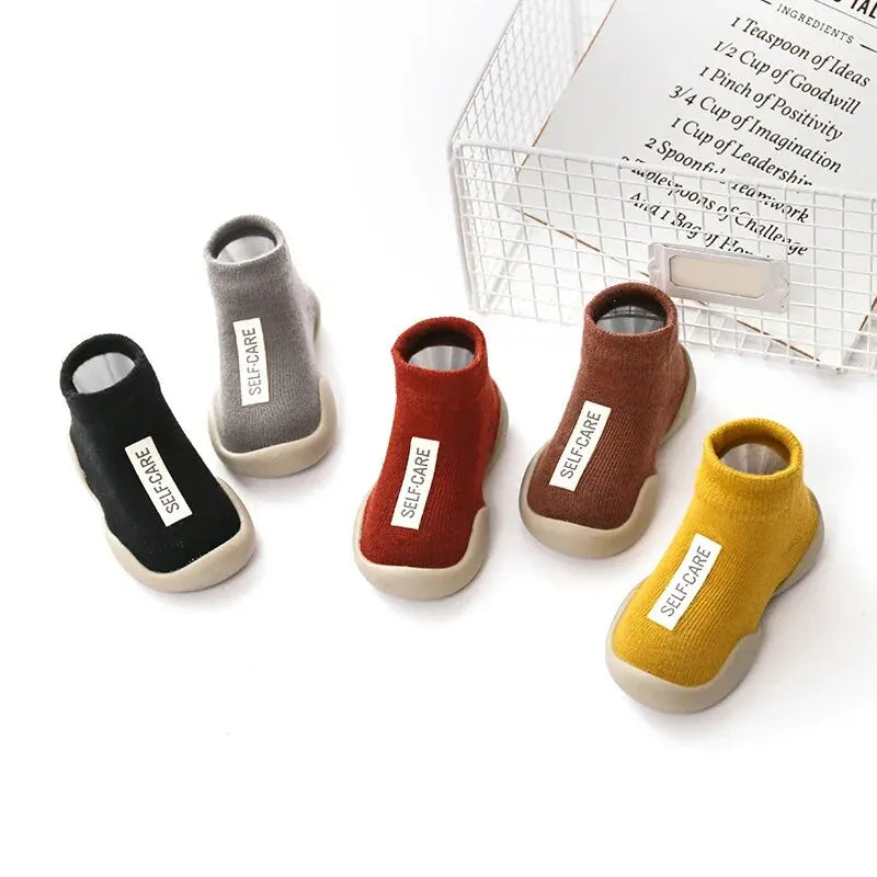 Sapatinho Meia para Bebê com Solado Macio Antiderrapante