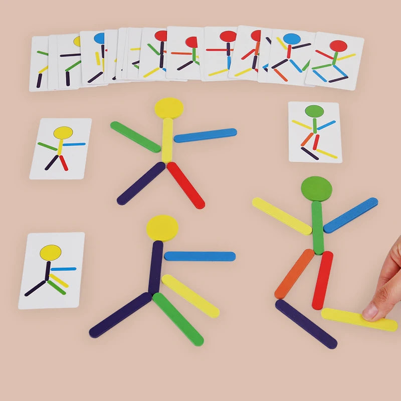 Quebra-cabeça de madeira Montessori