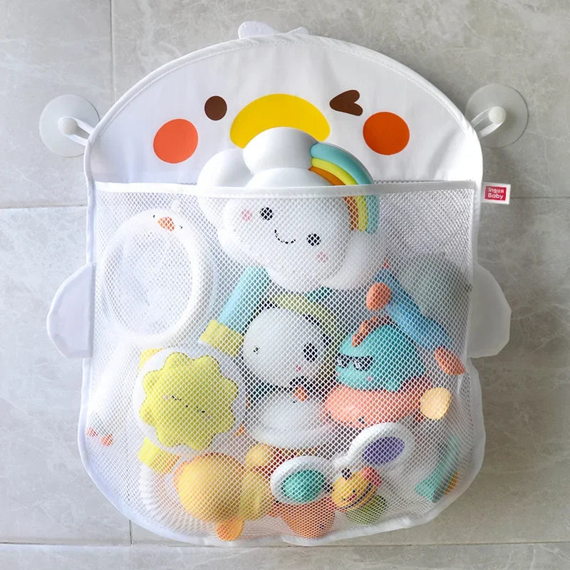 Organizador de Brinquedos de Banho – Bolsa Rede com Sucção Forte