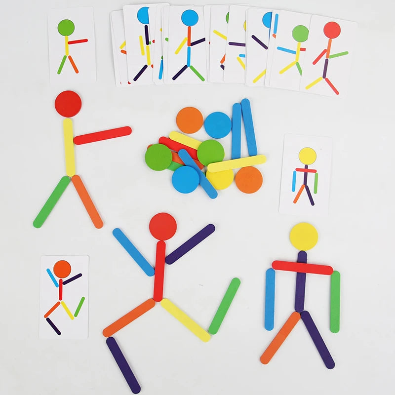 Quebra-cabeça de madeira Montessori