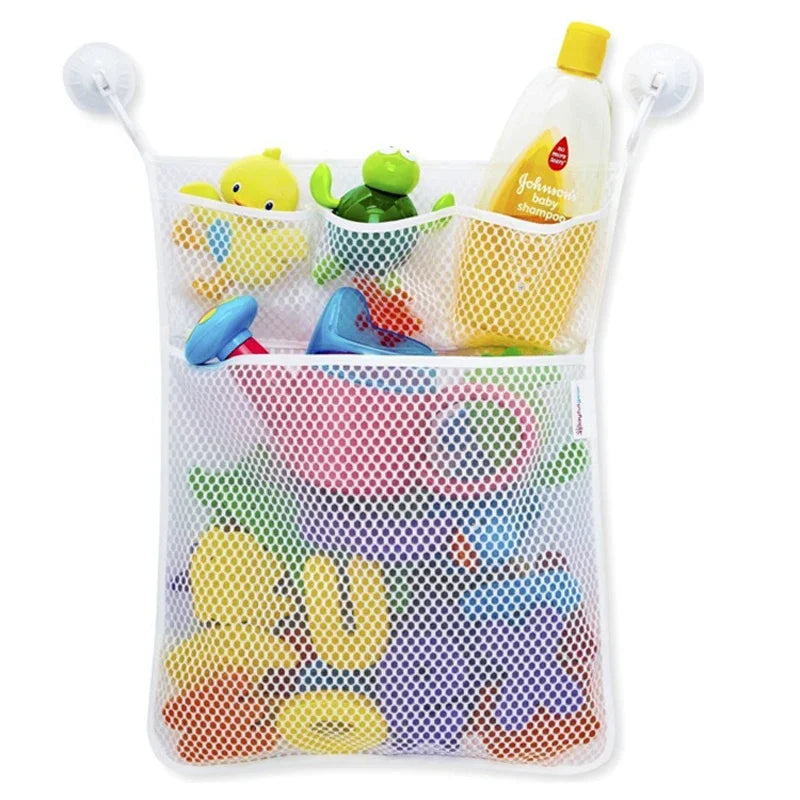 Organizador de Brinquedos de Banho – Bolsa Rede com Sucção Forte
