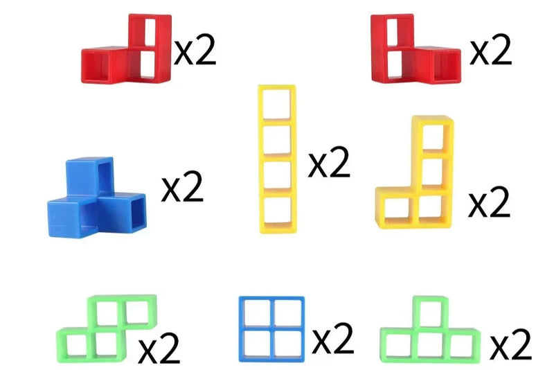 Jogo de Blocos de Equilíbrio 16-64 Peças | Diversão e Aprendizado para Todas as Idades