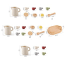 Conjunto de Chá Montessori em Madeira e Silicone