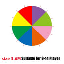 Brinquedo de paraquedas com guarda-chuva arco-íris