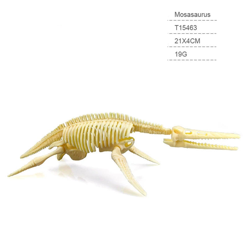 Kit de Arqueologia Infantil - 12 Esqueletos de Dinossauros Jurássicos