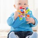 Bola Sensorial de Silicone para Bebê – Mordedor, Chocalho e Brinquedo de Estimulação 0 a 12 meses