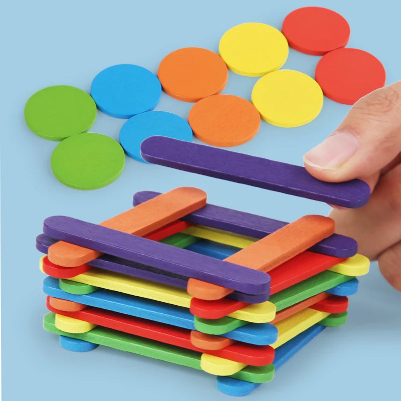 Quebra-cabeça de madeira Montessori