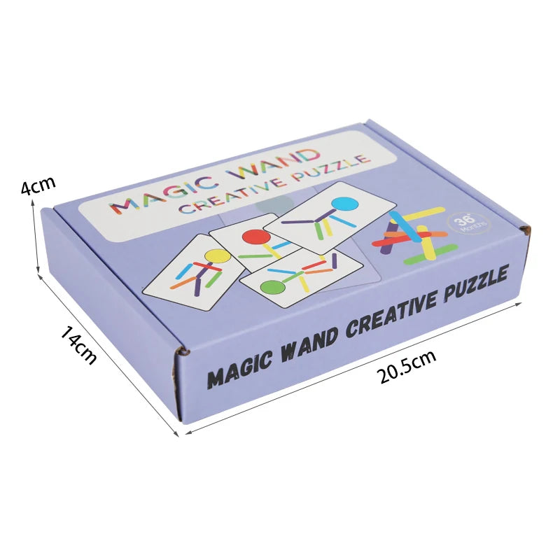 Quebra-cabeça de madeira Montessori