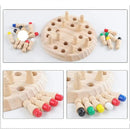 Jogo Educativo Montessori de Madeira – Estimula Memória, Cores e Aprendizado Infantil