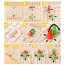 Jogo de tabuleiro de madeira passo a passo