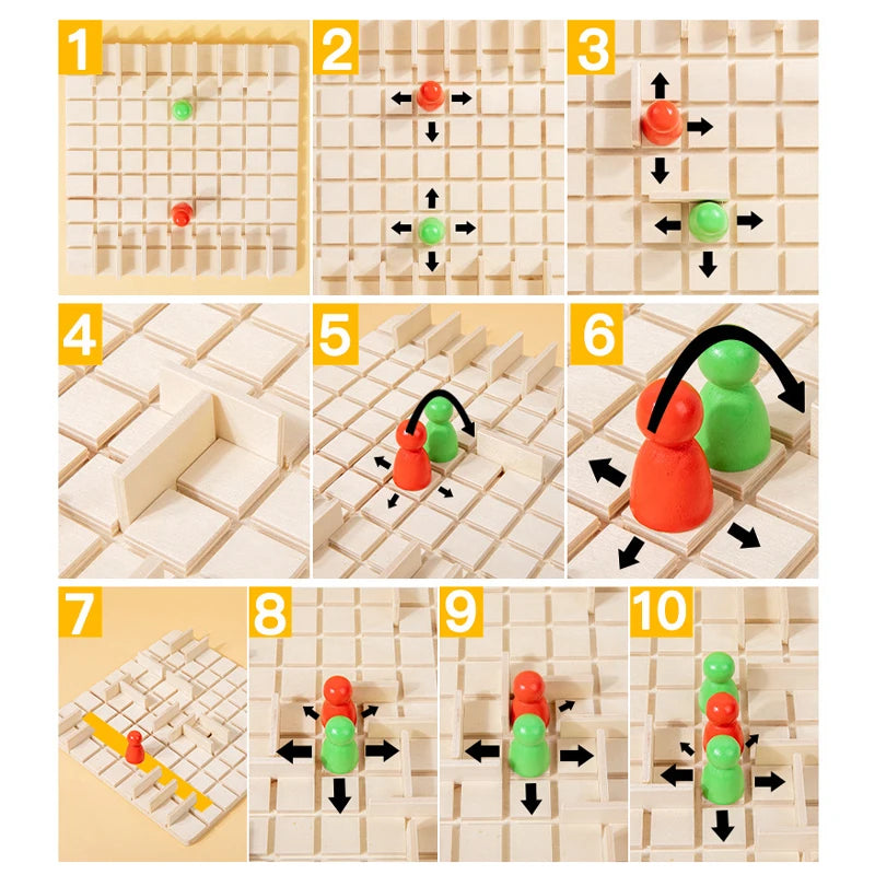 Jogo de tabuleiro de madeira passo a passo