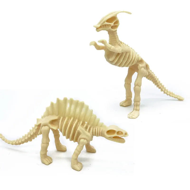 Kit de Arqueologia Infantil - 12 Esqueletos de Dinossauros Jurássicos