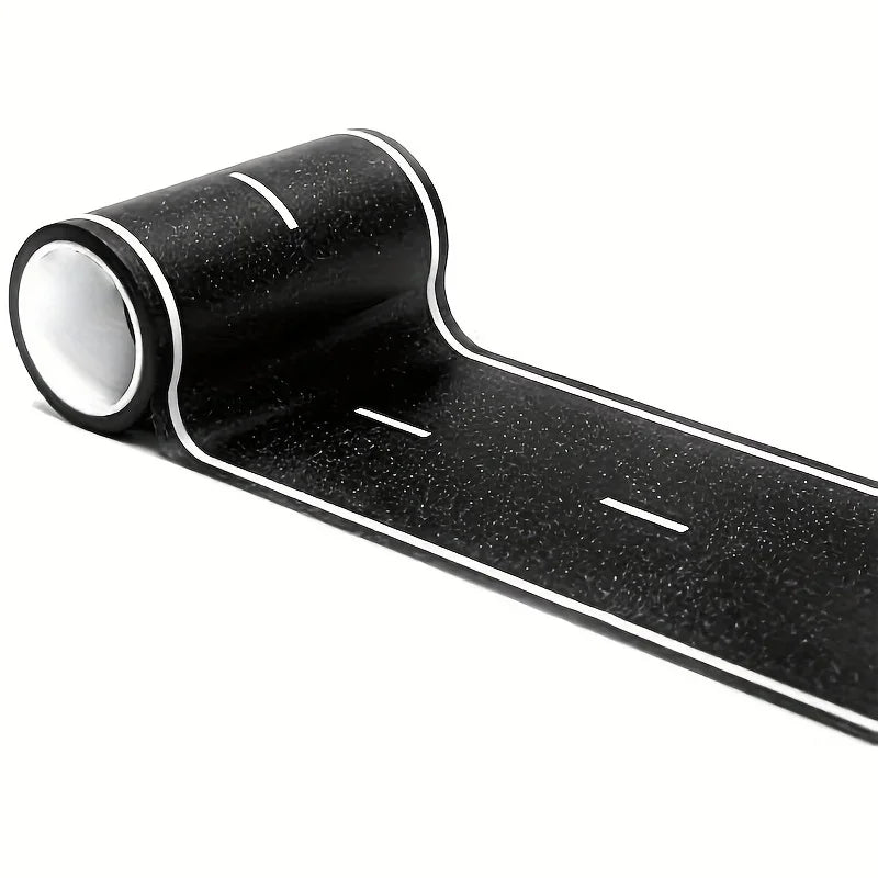 Fita estrada - Adesivo de Pista Preta para Corrida de Carrinhos